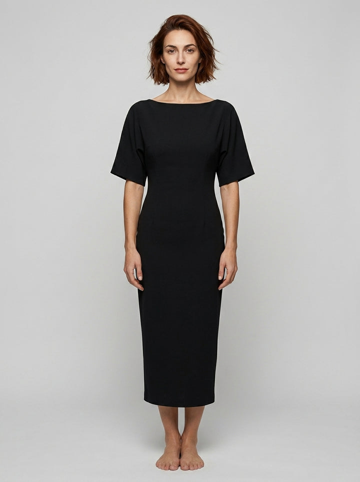 Midi dress — On Model - Neutral | Generated by Modelize