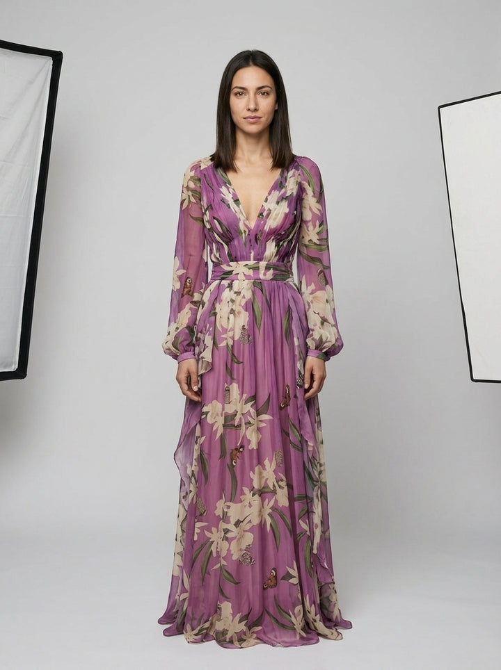 Maxi Dress — On Model - Neutral | Generated by Modelize