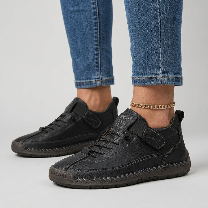 Walking sneakers — On Model - Close-up Detail | Generated by Modelize