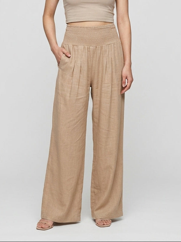 Wide leg palazzo pants — On Model - Neutral | Generated by Modelize