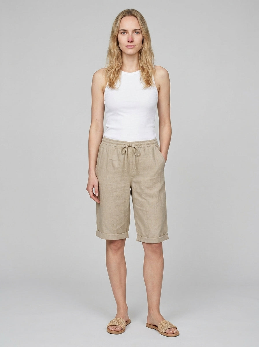 Knee-length shorts — On Model - Neutral | Generated by Modelize