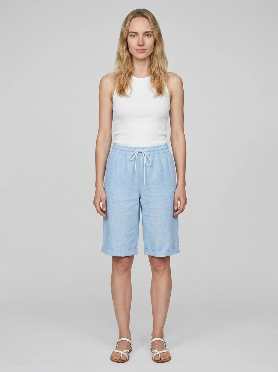 Knee-length shorts — On Model - Neutral | Generated by Modelize