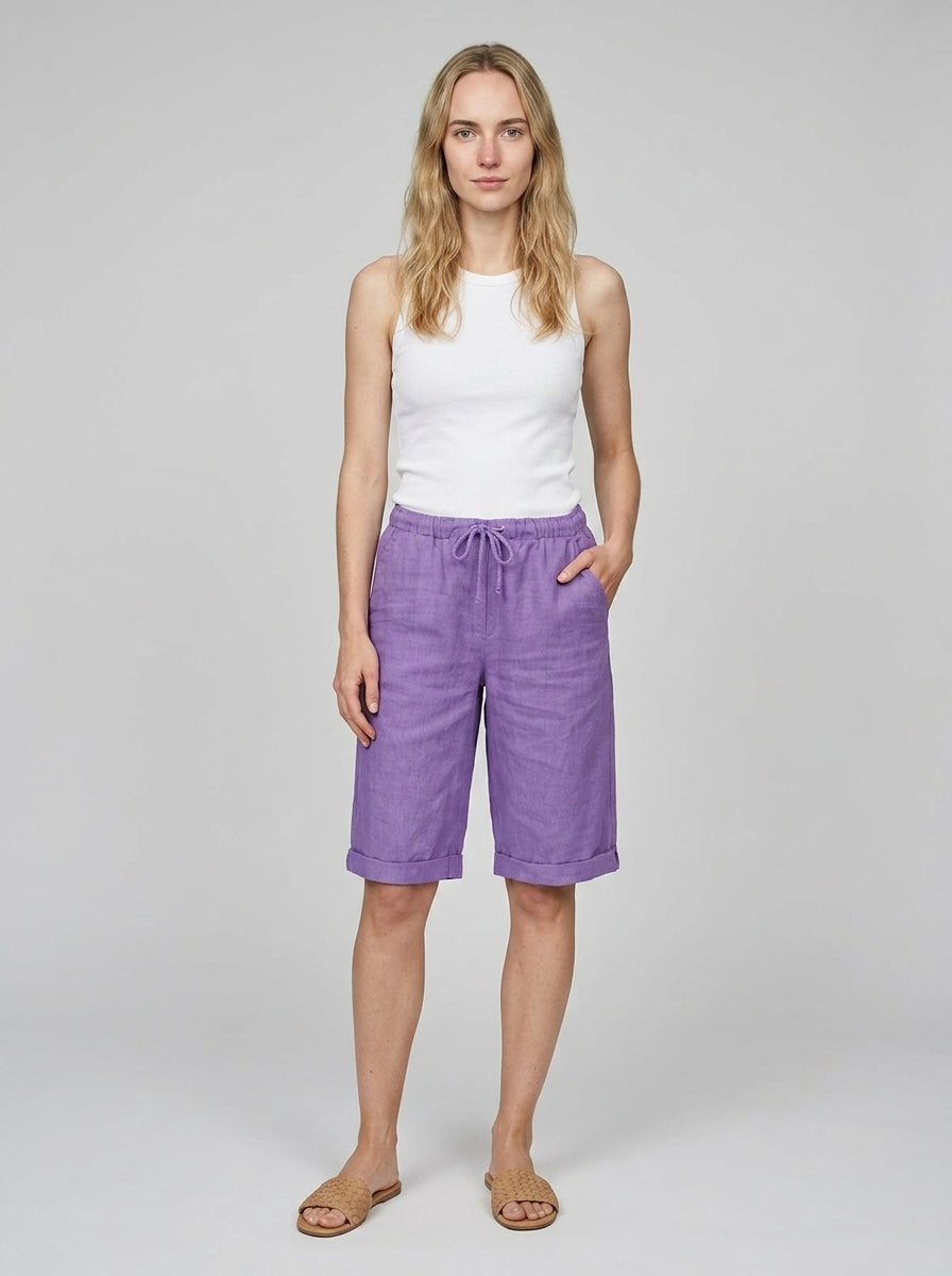 Knee-length shorts — On Model - Neutral | Generated by Modelize