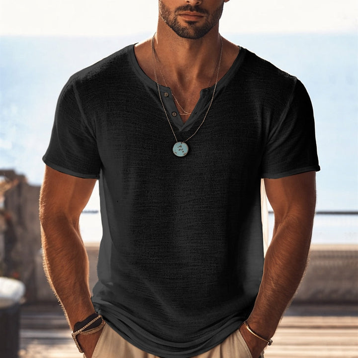 Atmungsaktives Sommer T-Shirt Herren Casual Mesh Strick