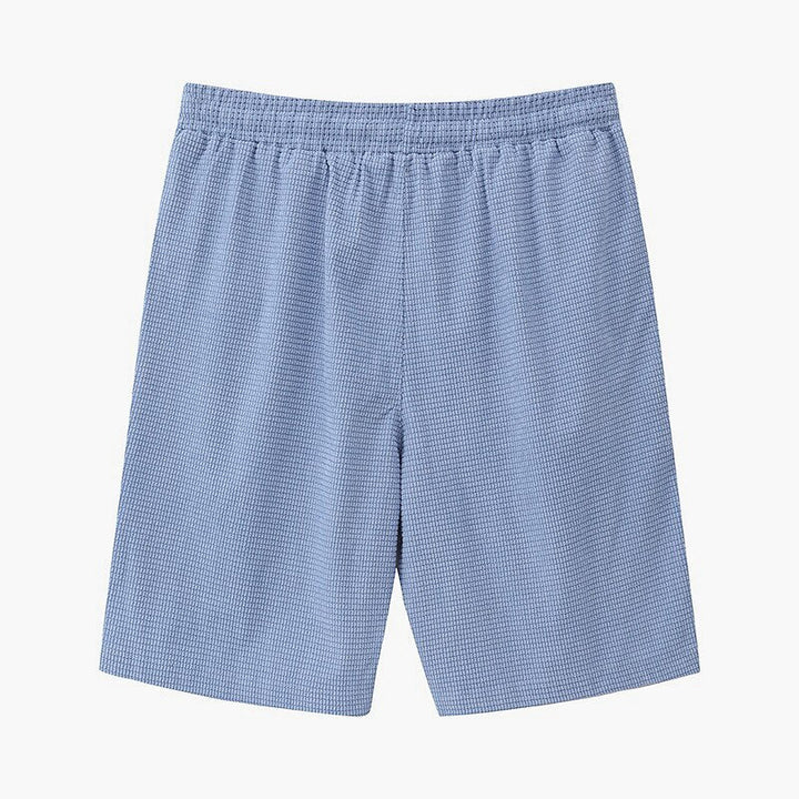 Leichte Waffel Strick Shorts Herren Sommer Strand Hose