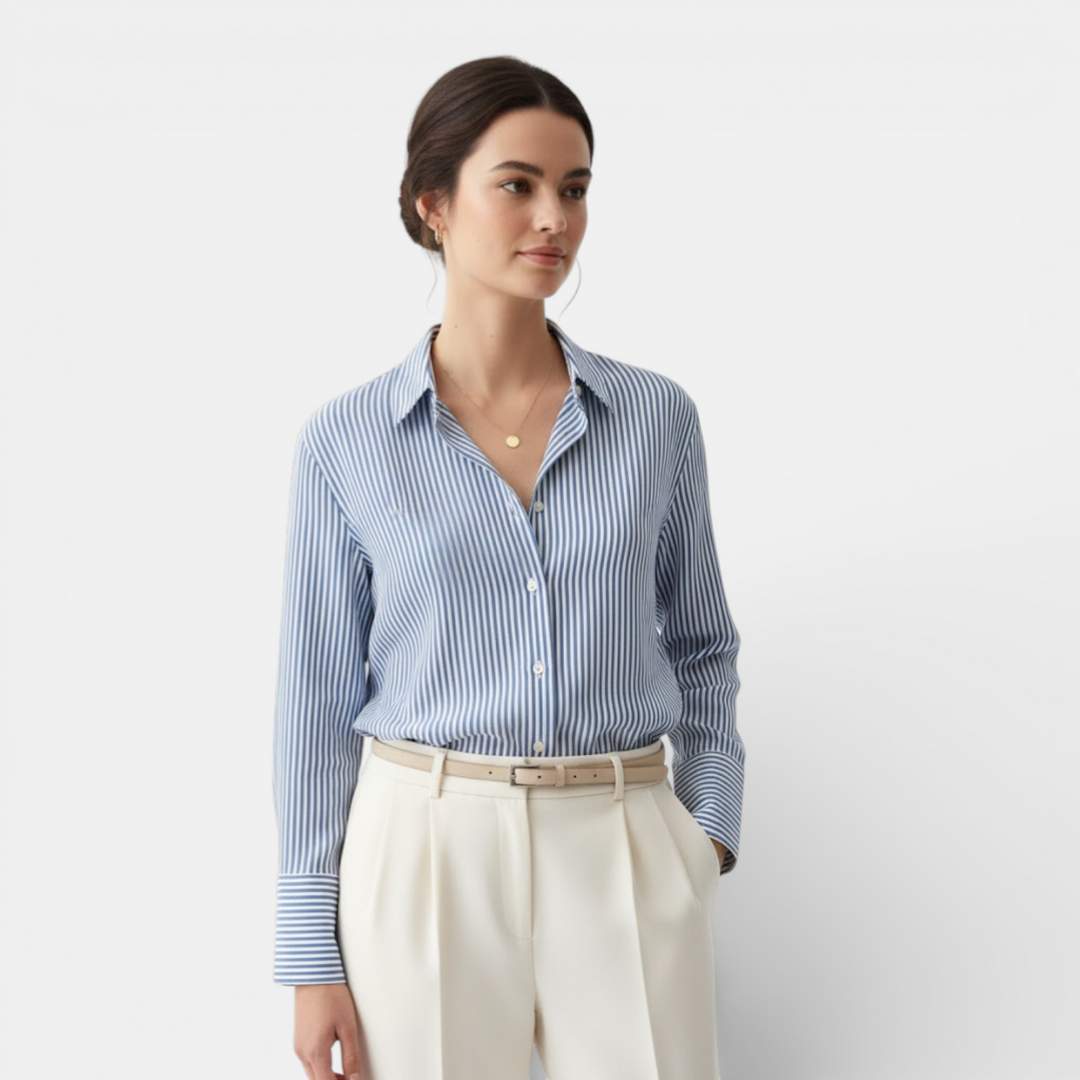 Navacava striped shirt for women — breathable fabric, refined silhouette