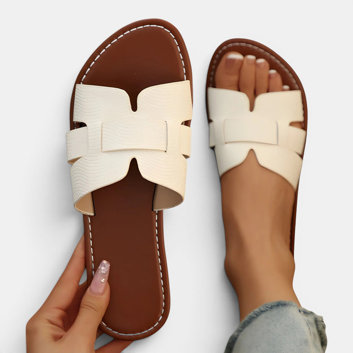Navacava leather slides full view — timeless comfort and elegance