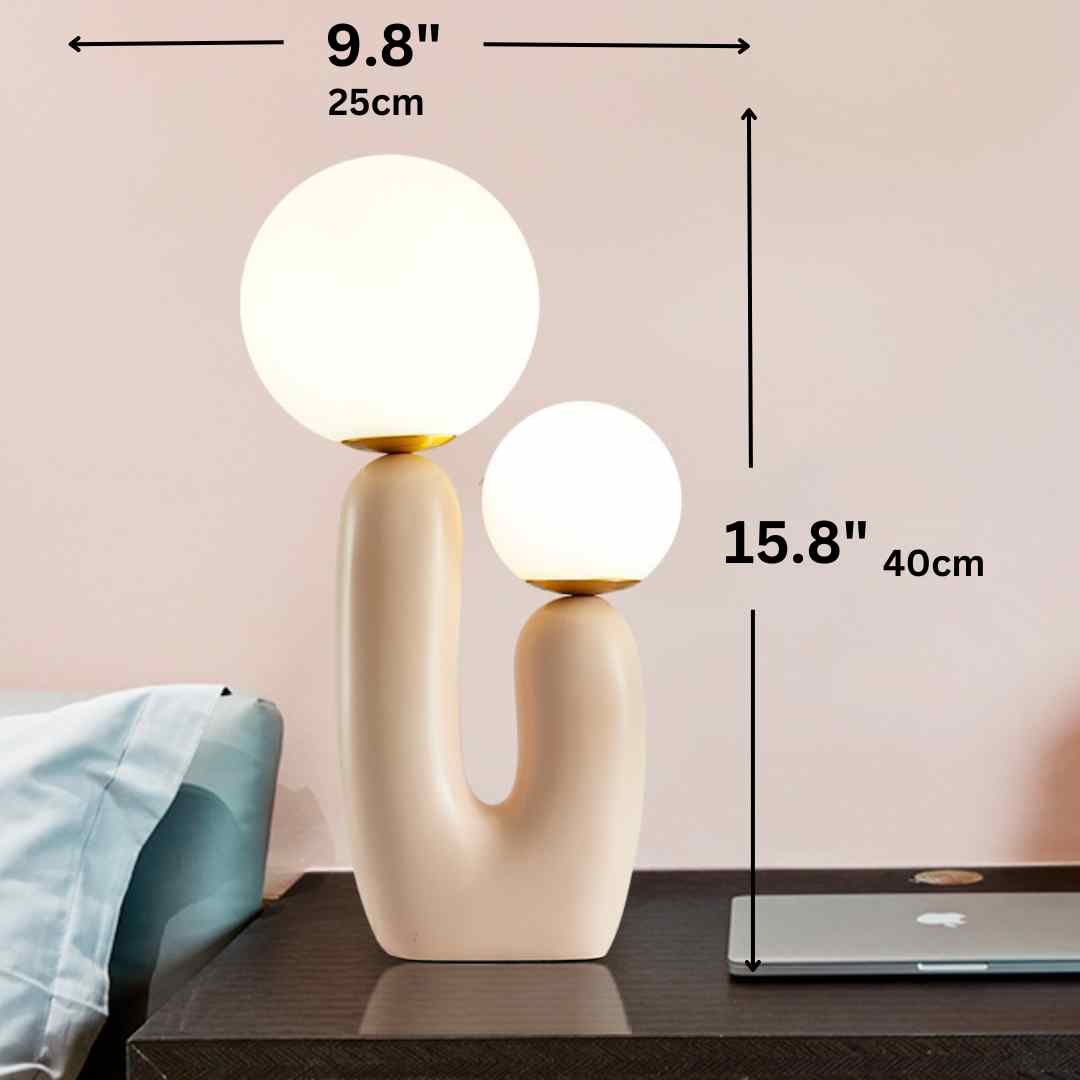 Double Head Nordic Cactus Table Lamp