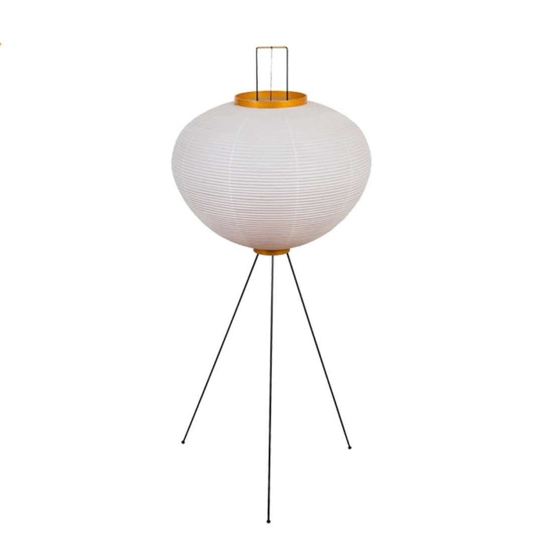 Japanese Wabi-sabi Rice Paper Tripod Floor Lamp