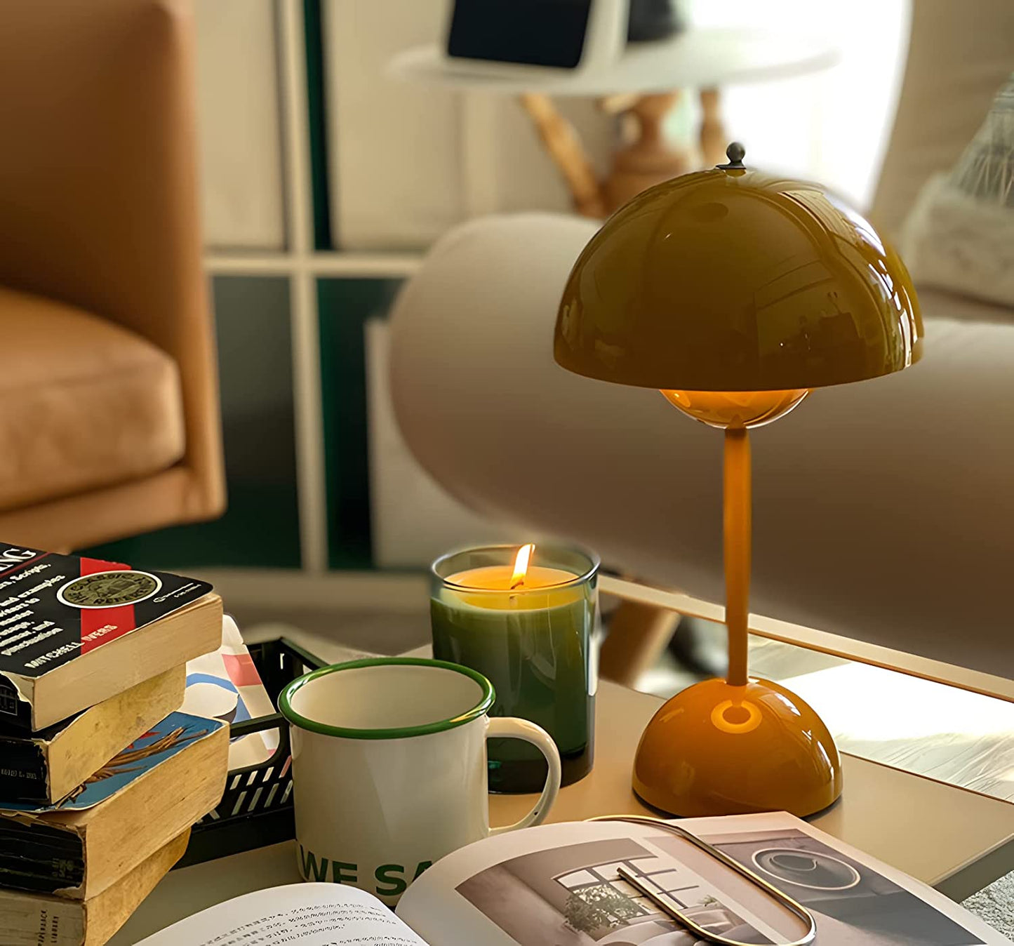 Minimalist Flowerpot Portable Mushroom Table Lamp