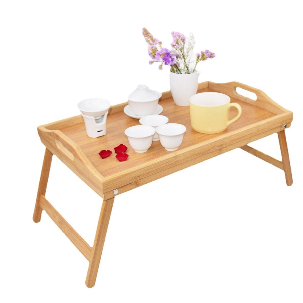 Natural Bamboo Foldable Tray-navacava.com