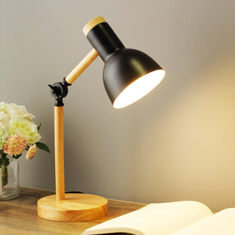 Modern Wooden Simple Desk Lamp