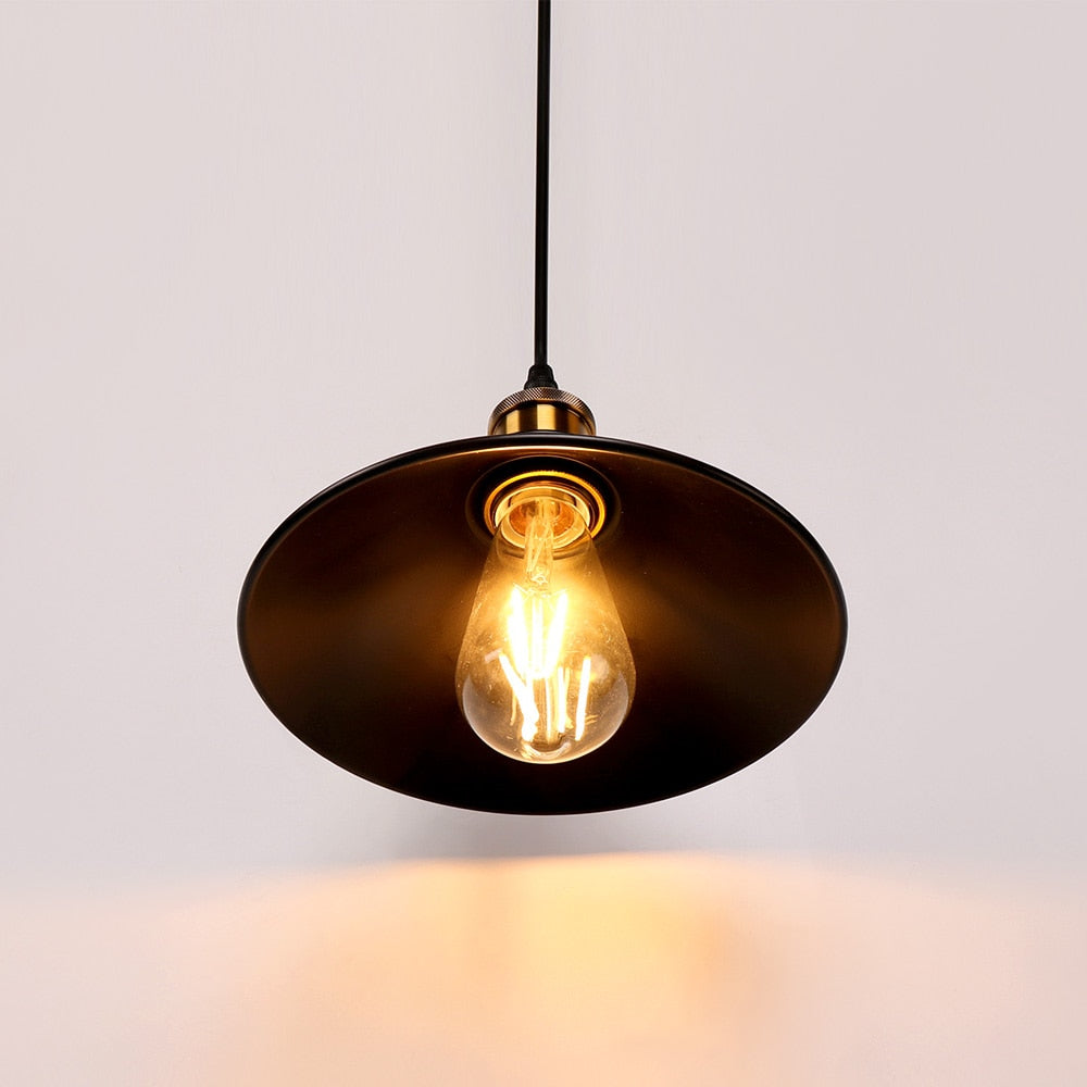 Retro loft LED Black Pendant Hanging Lamp