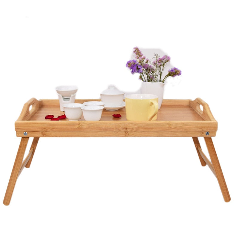 Natural Bamboo Foldable Tray-navacava.com