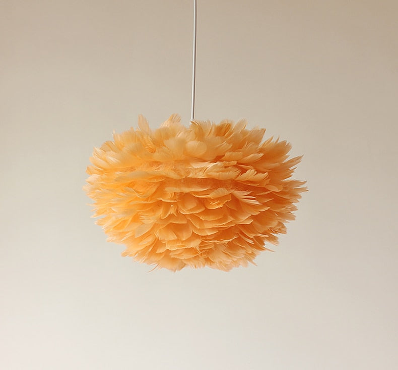 Nordic Style Feather Chandelier Lamp-navacava.com