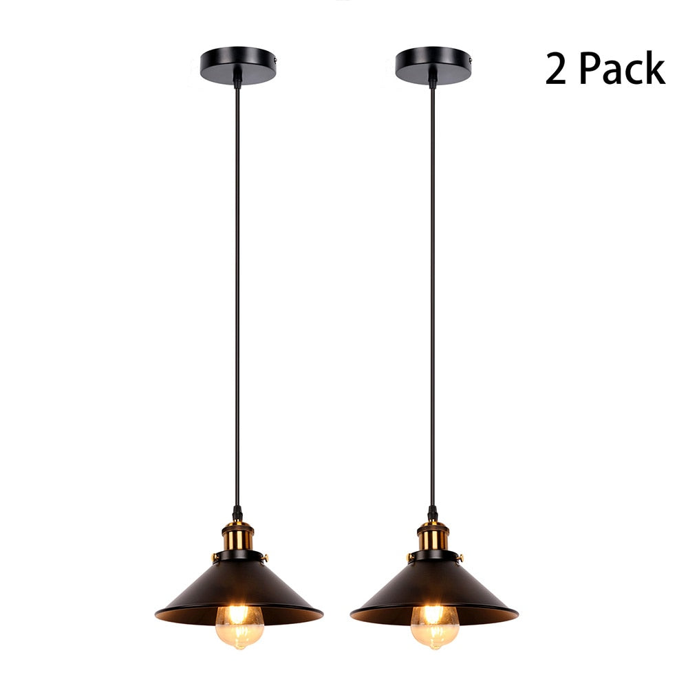 Retro loft LED Black Pendant Hanging Lamp