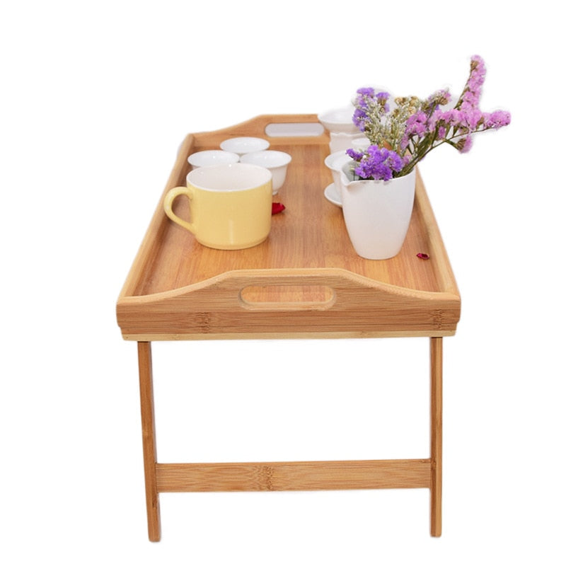 Natural Bamboo Foldable Tray-navacava.com