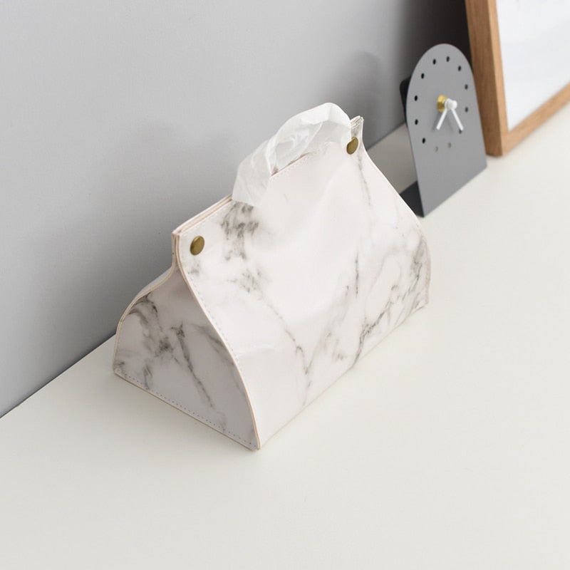 Marble Pattern Tissue Box-Navacava.com