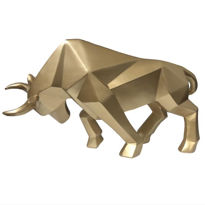 Minimalist Nordic Bull Sculpture-navacava.com