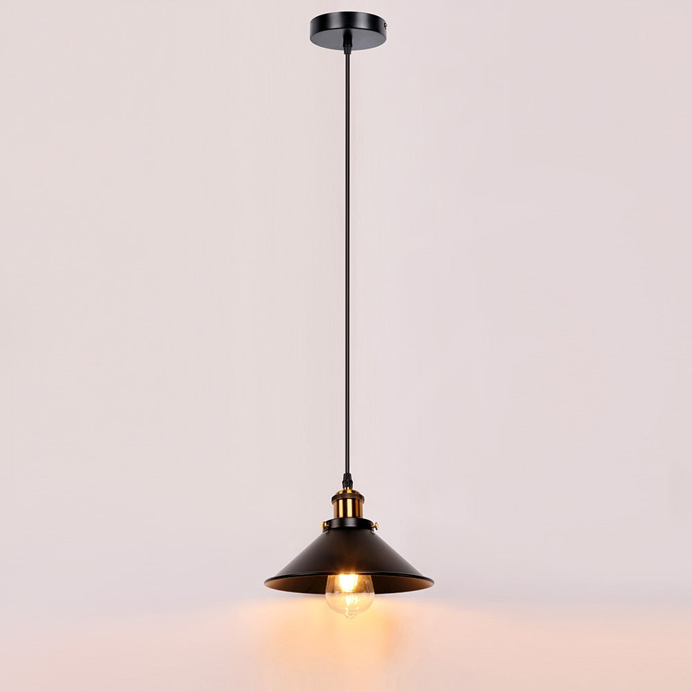 Retro loft LED Black Pendant Hanging Lamp