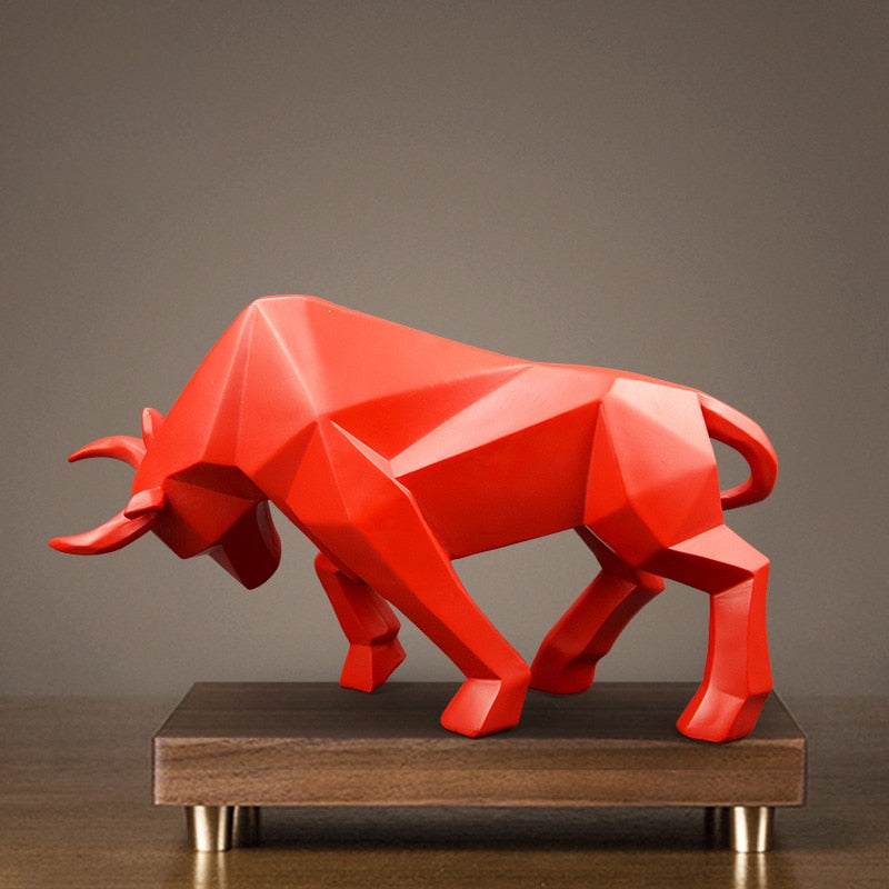 Minimalist Nordic Bull Sculpture-navacava.com