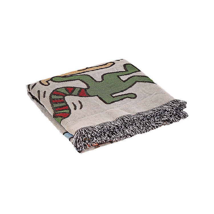 Messy Puzzle Cotton Throw Blanket for Couch Sofa