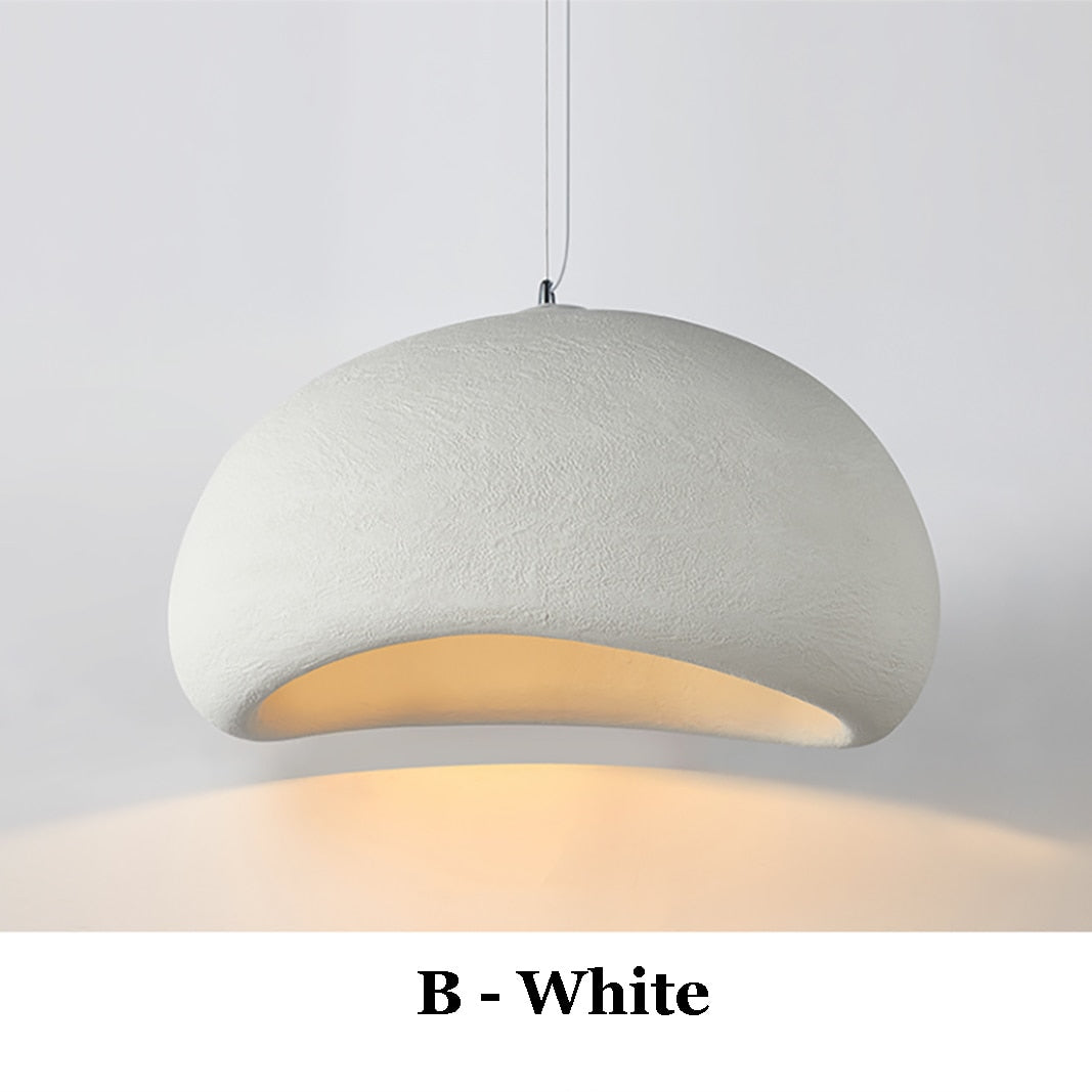 Japanese Wabi-Sabi Chandelier Stone Pendant Light