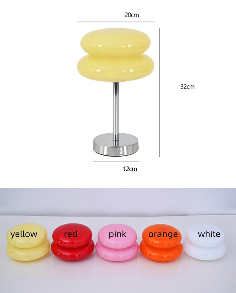 Glossy Glass Macaron Table Lamp