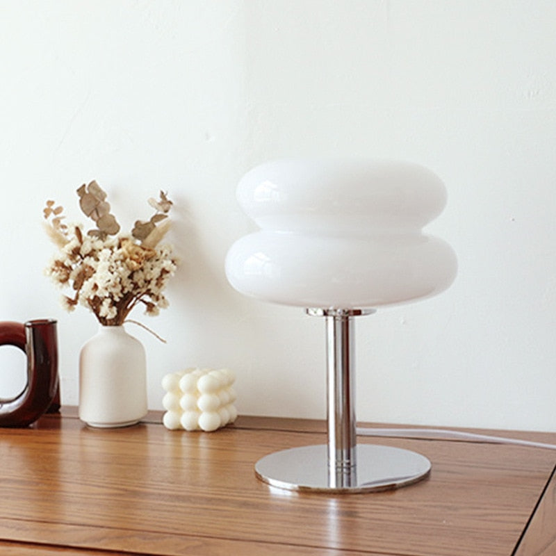 Glossy Glass Macaron Table Lamp