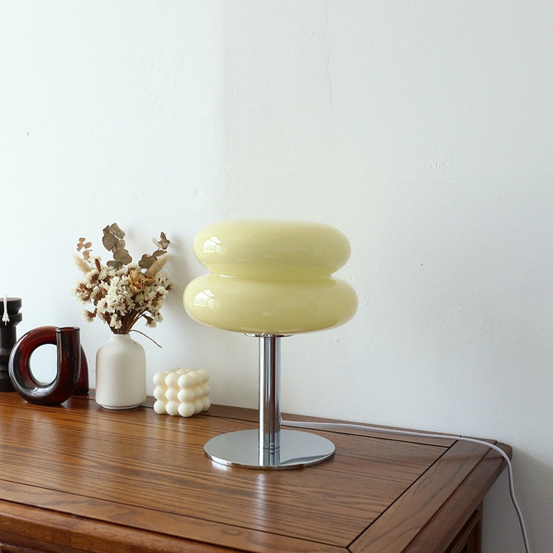 Glossy Glass Macaron Table Lamp