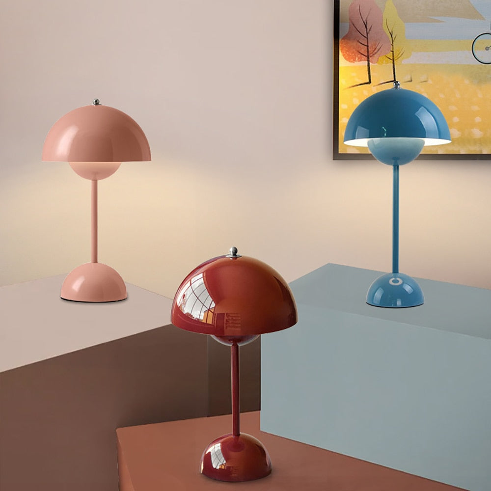 Minimalist Flowerpot Portable Mushroom Table Lamp