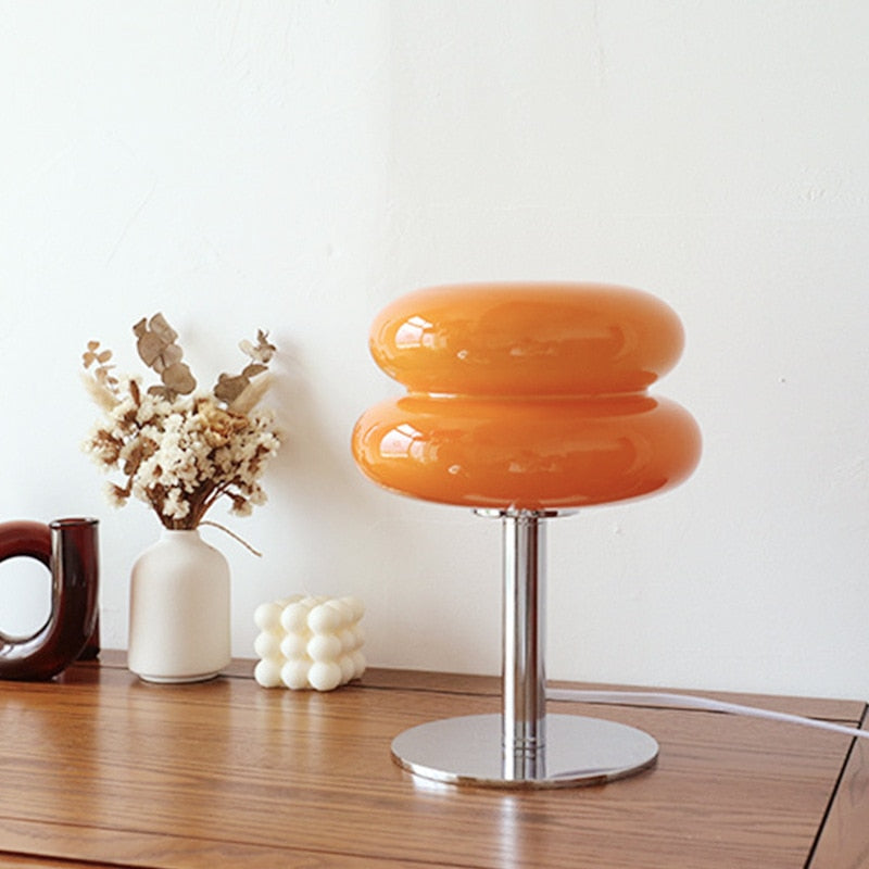 Glossy Glass Macaron Table Lamp