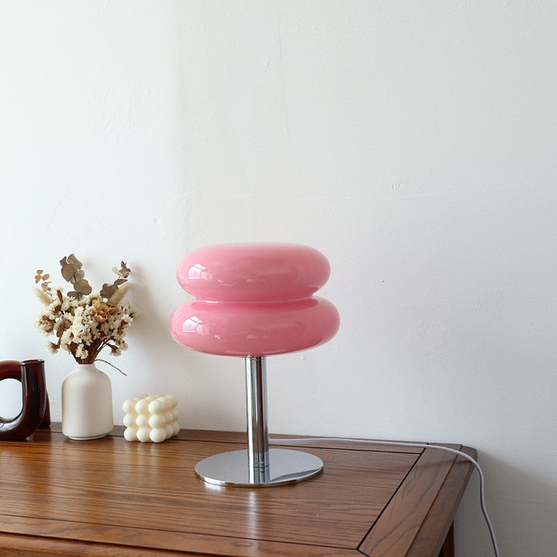 Glossy Glass Macaron Table Lamp