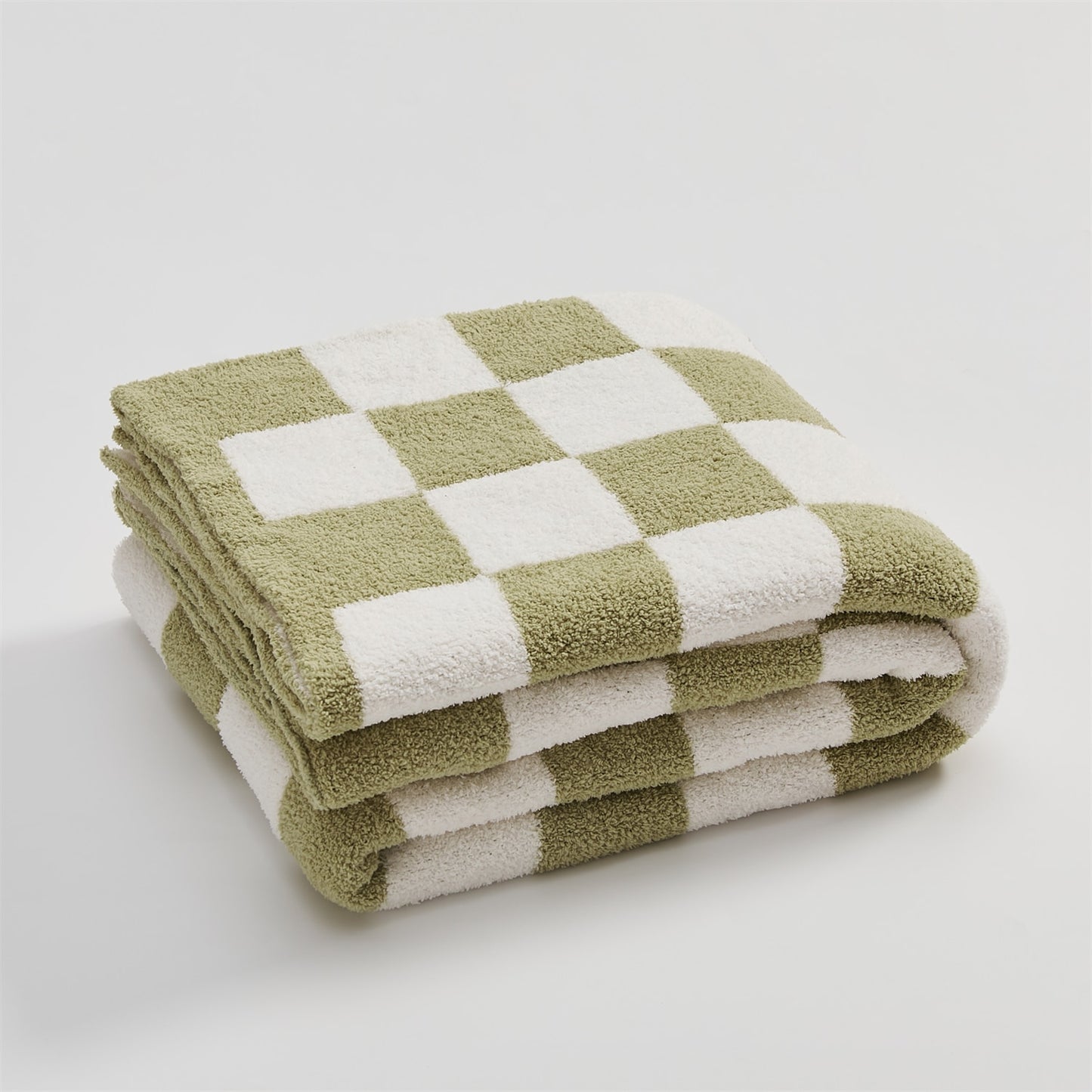 Checkerboard Microfiber Throw Blanket Decorative Couch