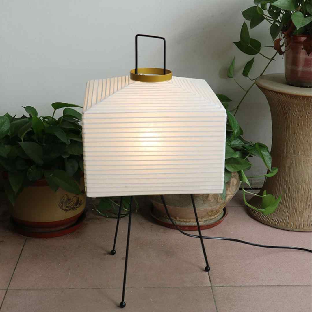 Japanese Akari Rice Paper Square Floor Lamp