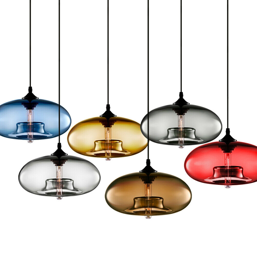 Modern Colored Ceiling Pendant Glass Light