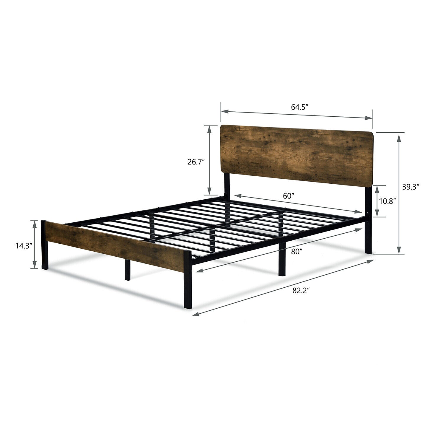 Queen Size Bed Frame-Navacava.com