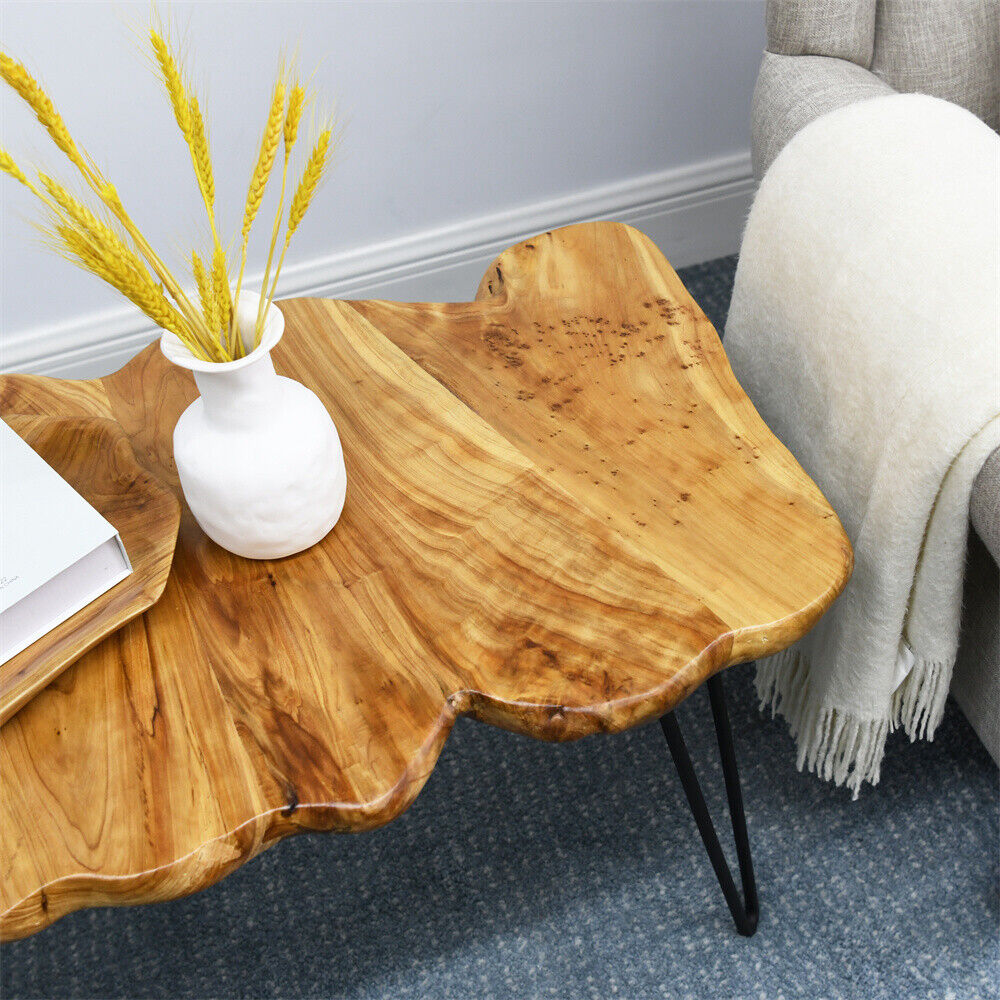 Rustic Live Edge Modern Coffee Table-navacava.com