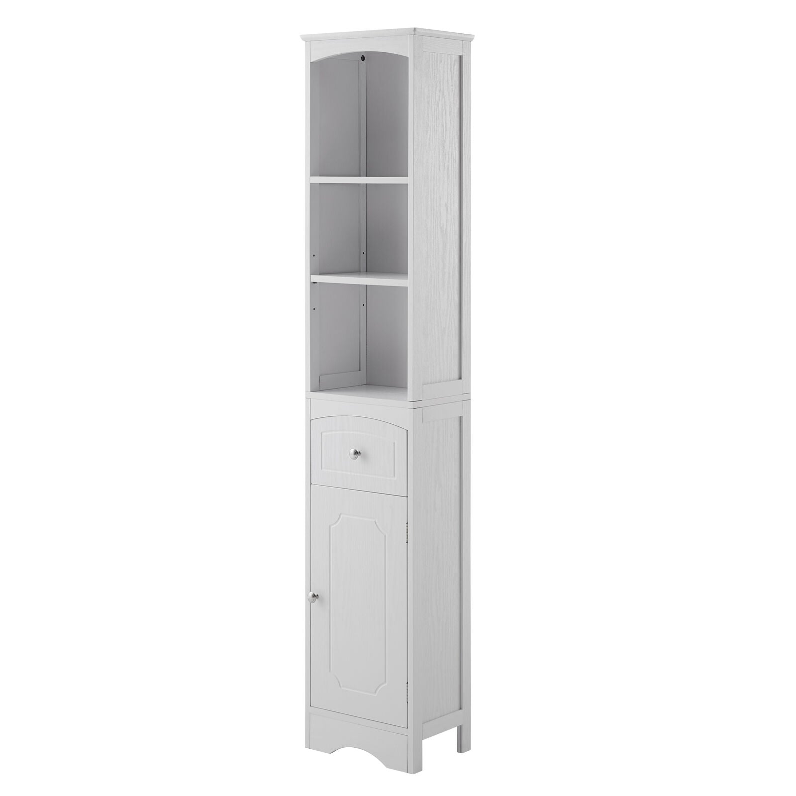 Freestanding Tall Bathroom Storage Cabinet with Shelf and Drawer-navacava.com