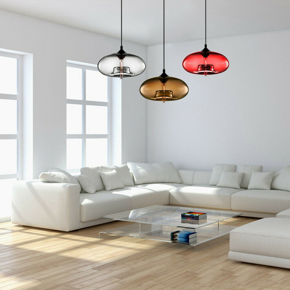 Modern Colored Ceiling Pendant Glass Light